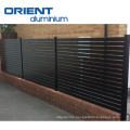 Aluminum slat fence and gate  powder coated